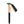 Black Diamond trekking pole handle with cork grip and black wrist strap
