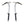 Two Black Diamond ice axes with curved silver shafts and black rubber grips