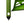 Black Diamond green metal snow stake with pointed tip