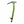 Black Diamond green ice axe with curved shaft and black pick