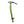 Black Diamond green ice axe with black head and spike
