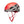 Black Diamond climbing helmet in red with grey foam ventilation