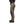 Side profile of Black Diamond hiking pants in olive green with dark grey reinforced knee and hip panels