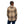 Back view of a person wearing a brown and tan plaid flannel shirt with blue jeans