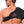 Black Ice shoulder cooling wrap worn on a person