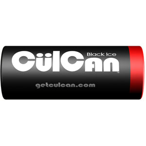 Culcan Black Ice cylindrical container with red cap