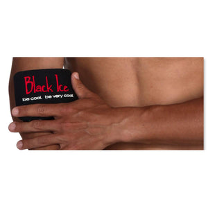 Black Ice cooling wrap on a person arm