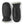 Hestra black leather mittens with grey shearling lining
