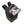 Briggs and Riley black backpack with open front pocket containing a charging cable and snacks