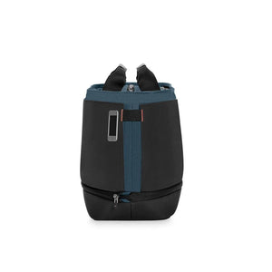 Briggs and Riley blue and black tote bag with top handles