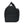 Side view of a black Briggs and Riley duffel bag with a zippered side pocket