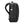 Side view of a black Briggs and Riley backpack with a side pocket and luggage tag