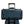 Briggs and Riley blue duffel bag with a pass-through sleeve attached to a luggage handle