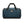 Briggs and Riley blue duffel bag with black handles and base