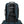 Back view of blue Briggs and Riley backpack with padded shoulder straps attached to luggage handle