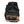 Briggs and Riley black duffel bag with open side pocket containing a brown leather belt and a small case