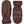 Hestra brown leather mittens with ribbed cuffs