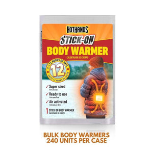 Hothands stick on body warmer packet with 12 hour heat duration