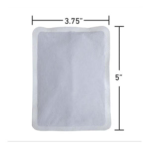 Hothands rectangular warmer with dimensions 3.75 inches by 5 inches