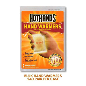 HotHands hand warmer packet showing ten hours of heat