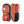 Hestra rust orange children mittens with animal graphic and black palm detail