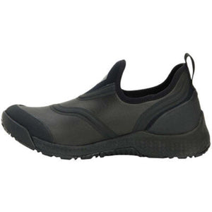 Muck black slip on shoe with textured rubber sole