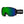 Smith Optics snow goggles with black frame and green mirrored lens