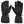 Pair of black Savior Heat leather heated gloves with red power button