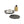 Snow Peak camping stove with attached fuel canister and separate flat circular griddle plate