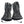 California Heat black leather heated motorcycle gloves with power cables