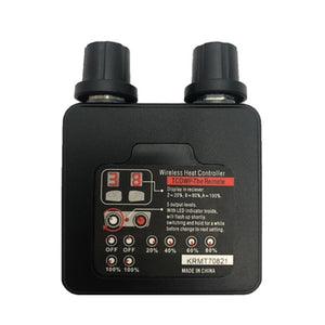 California Heat wireless heat controller with dual knobs and LED display settings