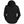 Back view of a black California Heat hooded jacket with reflective piping