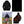 California Heat black hooded heated jacket showing front, back, and internal heating elements