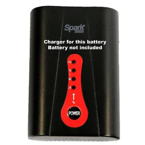 California Heat Spark 3500 battery charger with power button and percentage indicator lights