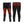 California Heat black heated base layer pants with orange stitching and visible heating elements