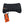 California Heat black fleece heating pad with orange and black battery pack