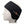 California Heat black fleece heated headband on a mannequin head