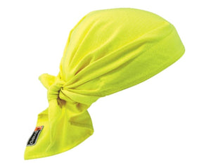 Chill-Its lime yellow cooling bandana with tie back
