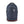 CGear navy blue backpack with a vertical front zipper and red trim