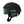 Matte black Smith ski helmet with green mirrored goggles and Mips branding