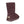 Cloud Nine Sheepskin dark brown suede mid calf boot with branded heel plate