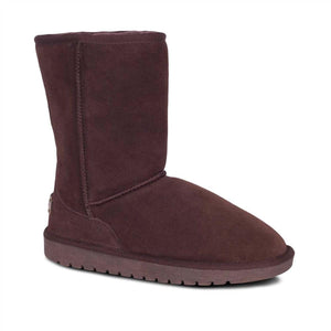 Cloud Nine Sheepskin dark brown suede mid calf boot