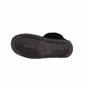 Black Cloud Nine Sheepskin boot treaded rubber sole