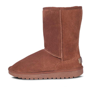 Cloud Nine Sheepskin brown suede mid calf boot