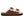 Cloud Nine Sheepskin brown suede double buckle slide sandal with white shearling lining and cork midsole