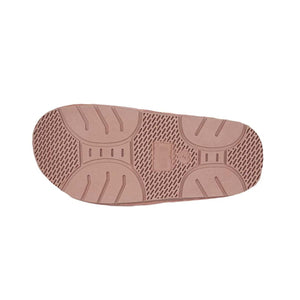 Pink Cloud Nine Sheepskin slipper sole with textured tread pattern
