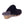 Cloud Nine Sheepskin black suede clog with grey sheepskin lining and wooden heel