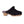 Cloud Nine Sheepskin black suede clog with faux fur lining and studded wooden sole