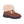 Cloud Nine Sheepskin brown suede ankle boot with cream sheepskin cuff and dark brown rubber sole