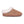 Cloud Nine Sheepskin tan cable knit slipper with white fleece lining